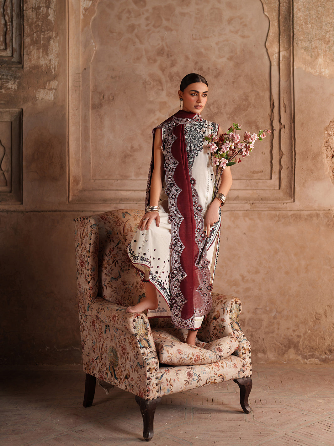 Binilyas | Suroor Eid Pret 26 |245-A - Luxury Dress - available at Maria Faisal in UK and USA.