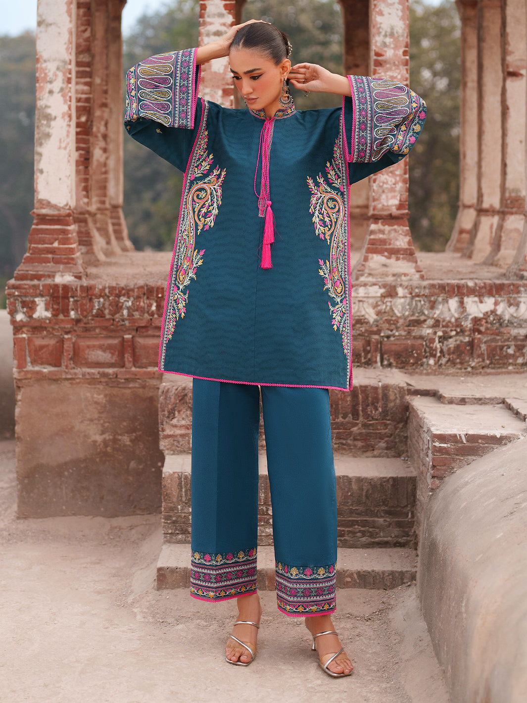Binilyas | Suroor Eid Pret 26 | 246-A - Luxury Dress - available at Maria Faisal in UK and USA.