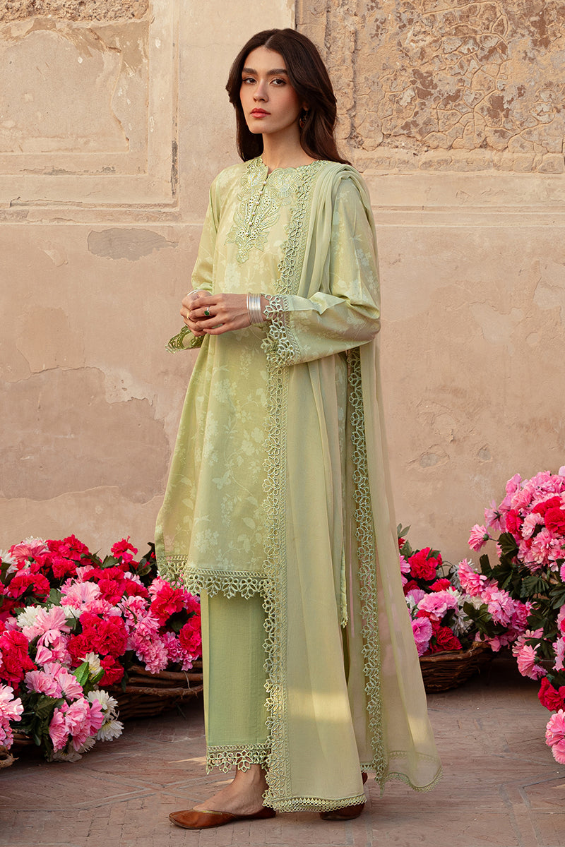 Cross Stitch | Premium Lawn 24 | MISTED GREEN - Ladies Clothes - Maria Faisal