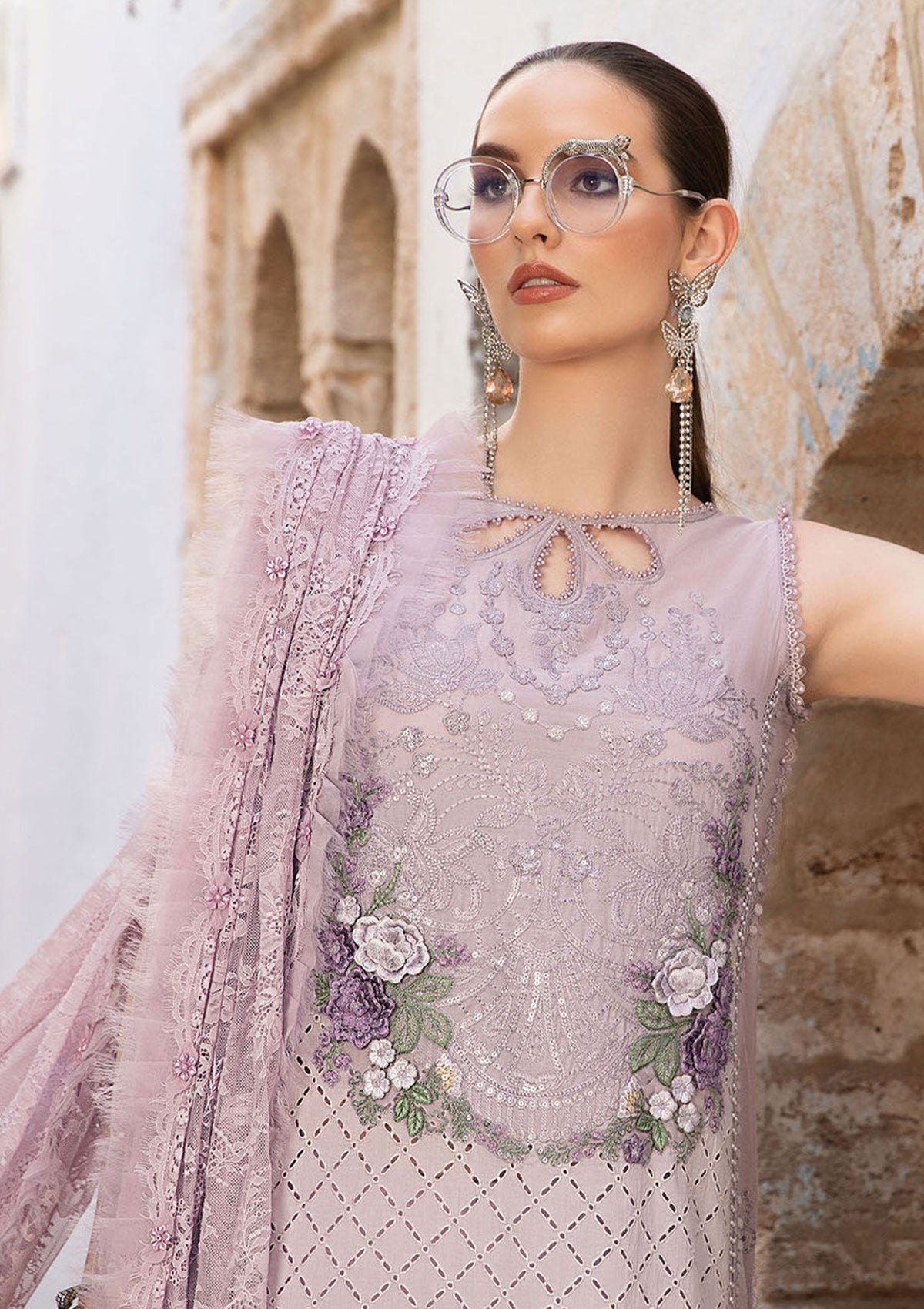 Maria B | Lawn 2025 | MB24#11B - Luxury Dress - available at Maria Faisal in UK and USA.