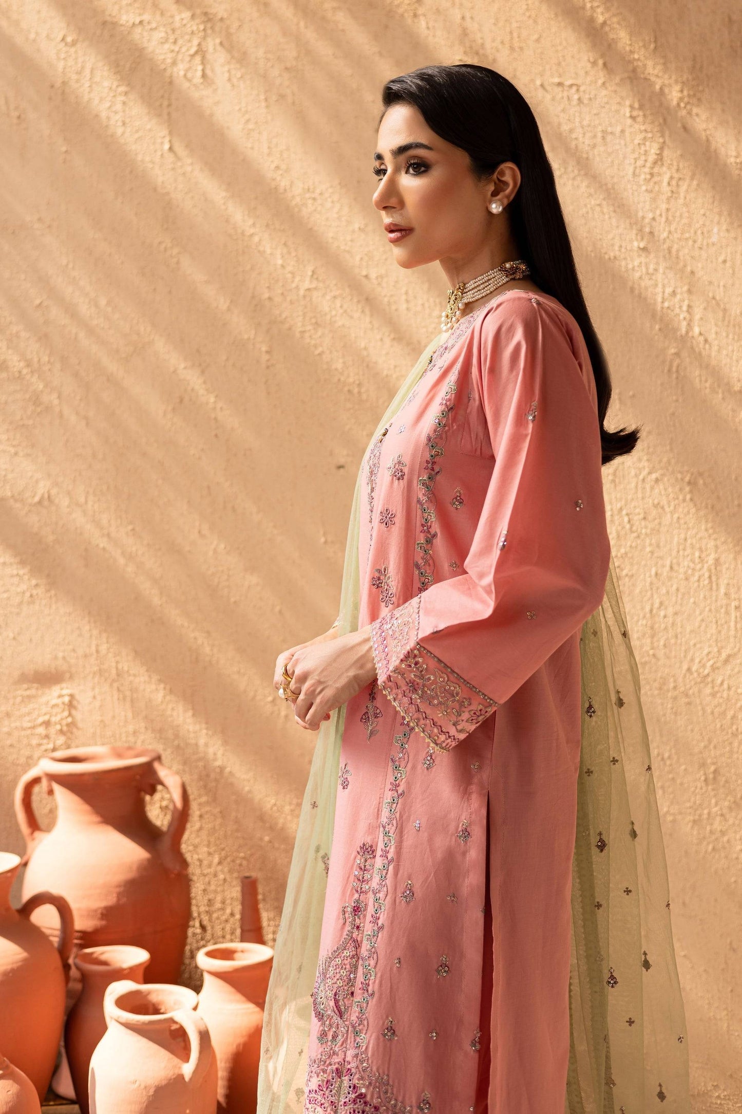 Batik | Nyra Embroidered Summer Solids | Anastasia by Maria Faisal - Registered Vendor of : Batik - type : Ladies Clothes - 100% original wedding dresses