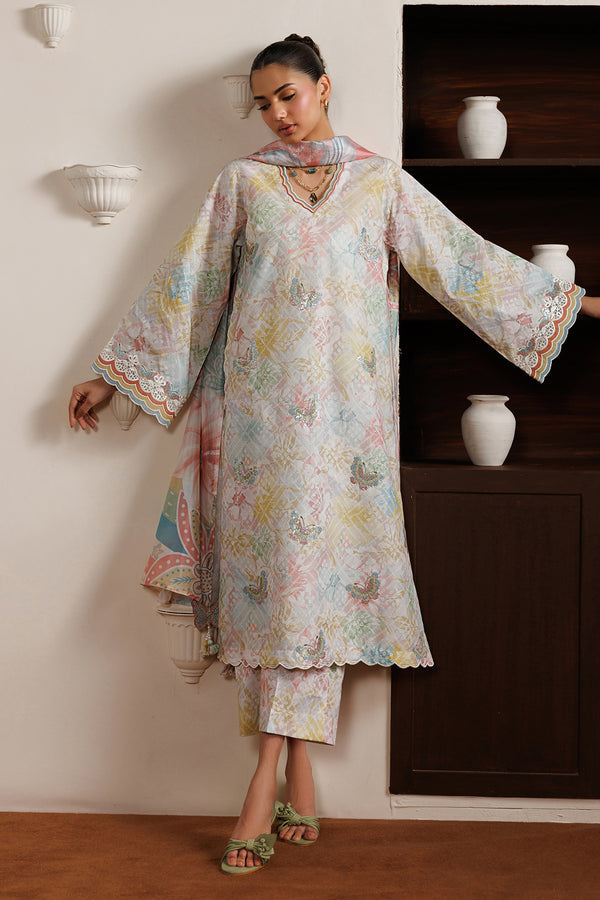 Baroque | Luxury Summer Pret | UF-4526 - Luxury Dress - available at Maria Faisal in UK and USA.