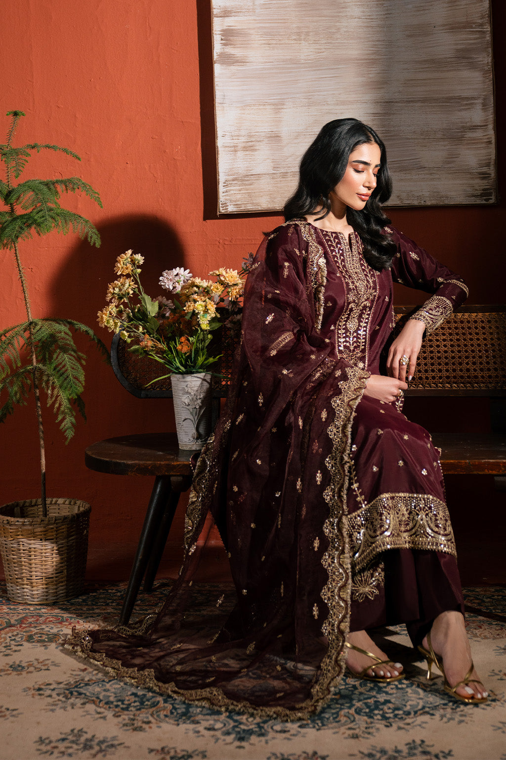 Neeshay | Raw Silk | RTW-RS-05 - Ladies Clothes - Maria Faisal