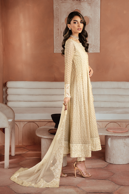 Iznik | Chiffon Kari | ICK-06 Embroidered Chiffon - Ladies Clothes - Maria Faisal