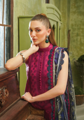 Zarqash | Tresor Luxury Lawn 24 | ZQT 0012 ROSA - Waniyas