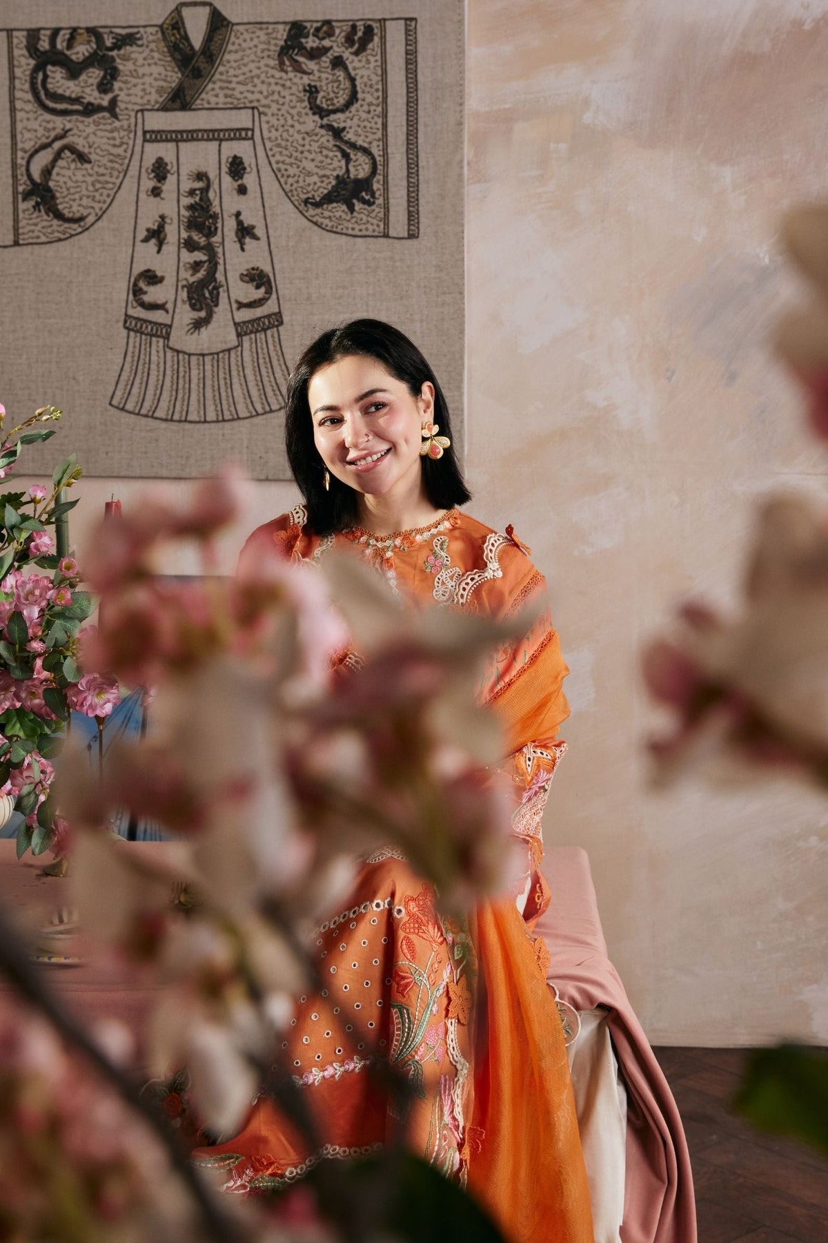 Maryam Hussain | Luxury Lawn 26 Vol 2 | Sharjeena - Luxury Dress - available at Maria Faisal in UK and USA.
