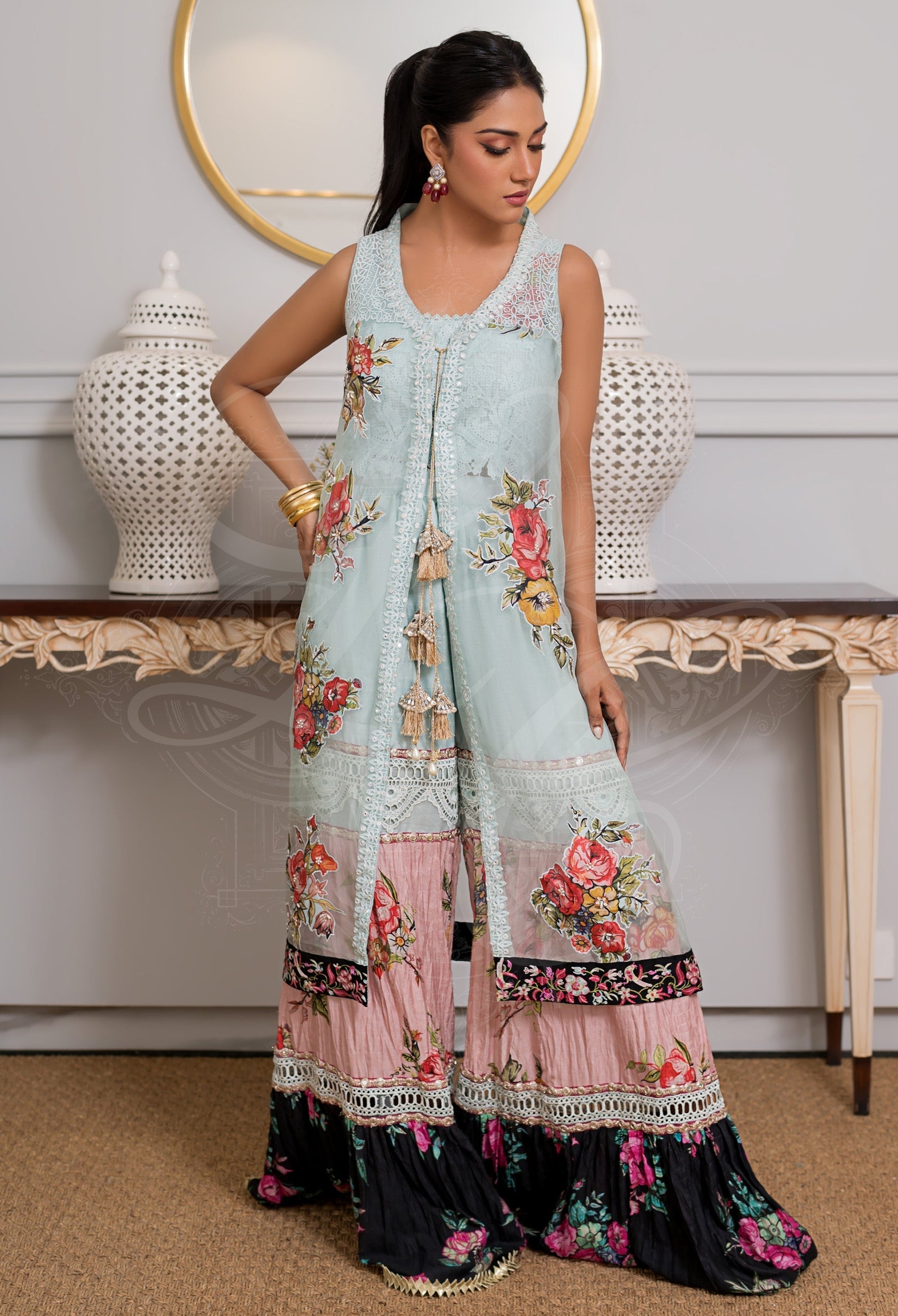 Layla Chatoor | Pret A Porter | LC-41 - Luxury Dress - available at Maria Faisal in UK and USA.