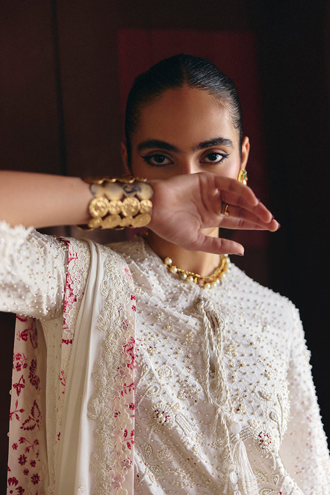 Suffuse | Silk Pret Summer 26 | SALIHA - Formal Dress - available at Maria Faisal in UK and USA.