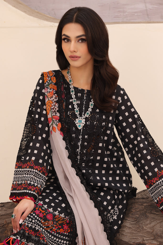 Charizma | Naranji Embroidered Lawn 24 | CN4-009 - Maria Faisal