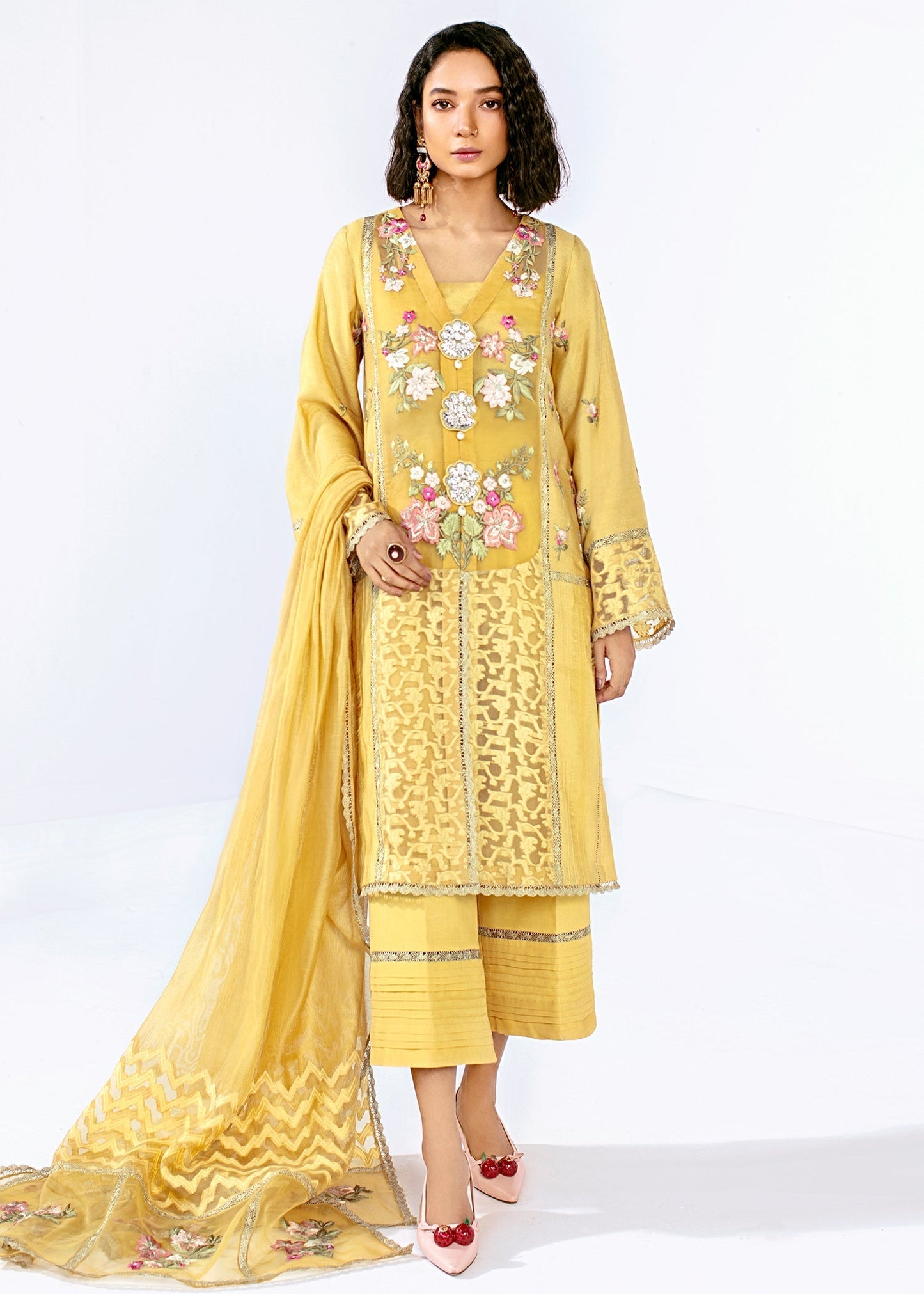 Saira Shakira | Luxury Pret | Dusty bloom - Ladies Clothes - Maria Faisal