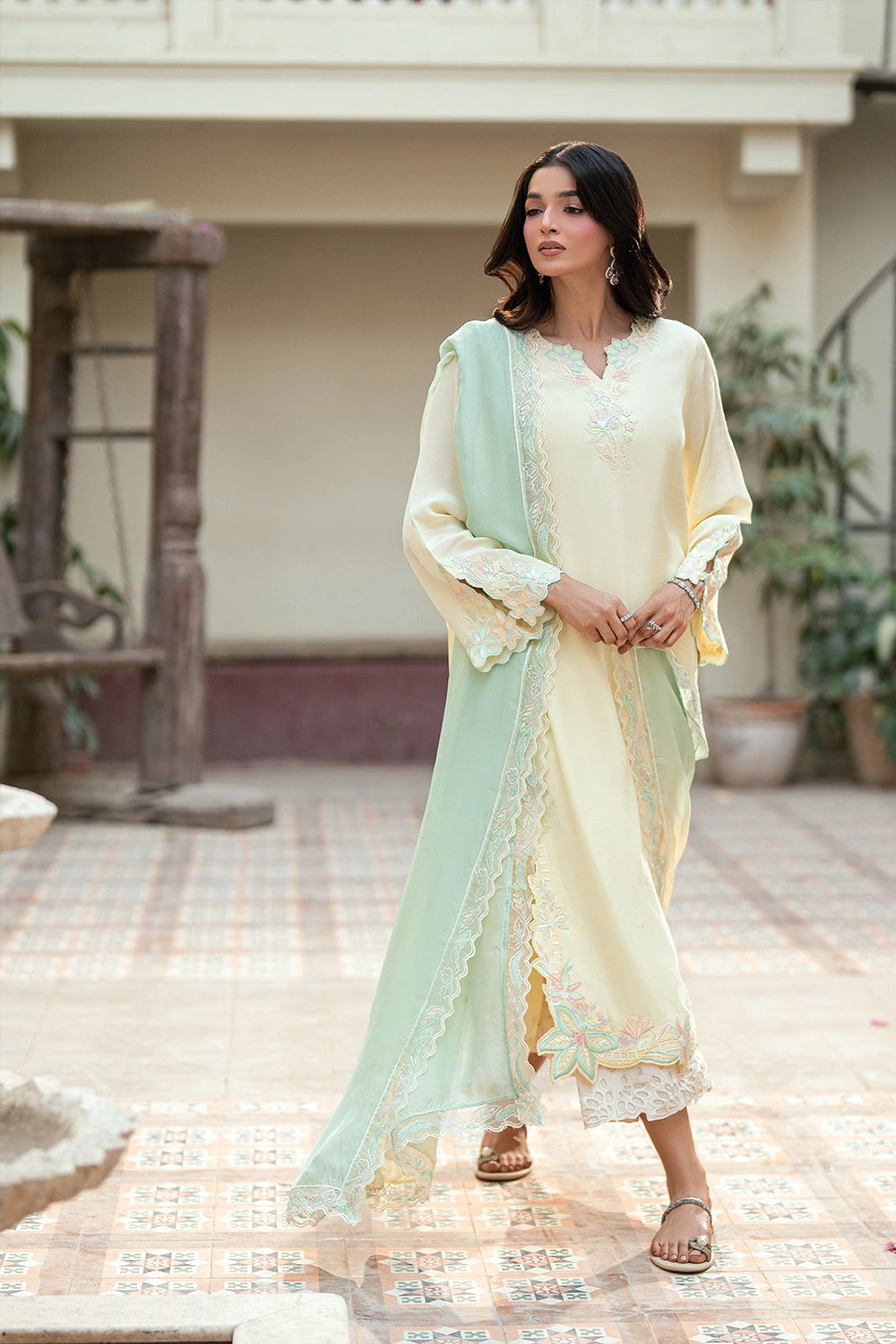 Azure | Vogue Formals | Daisy Dream - Formal Dress - available at Maria Faisal in UK and USA.
