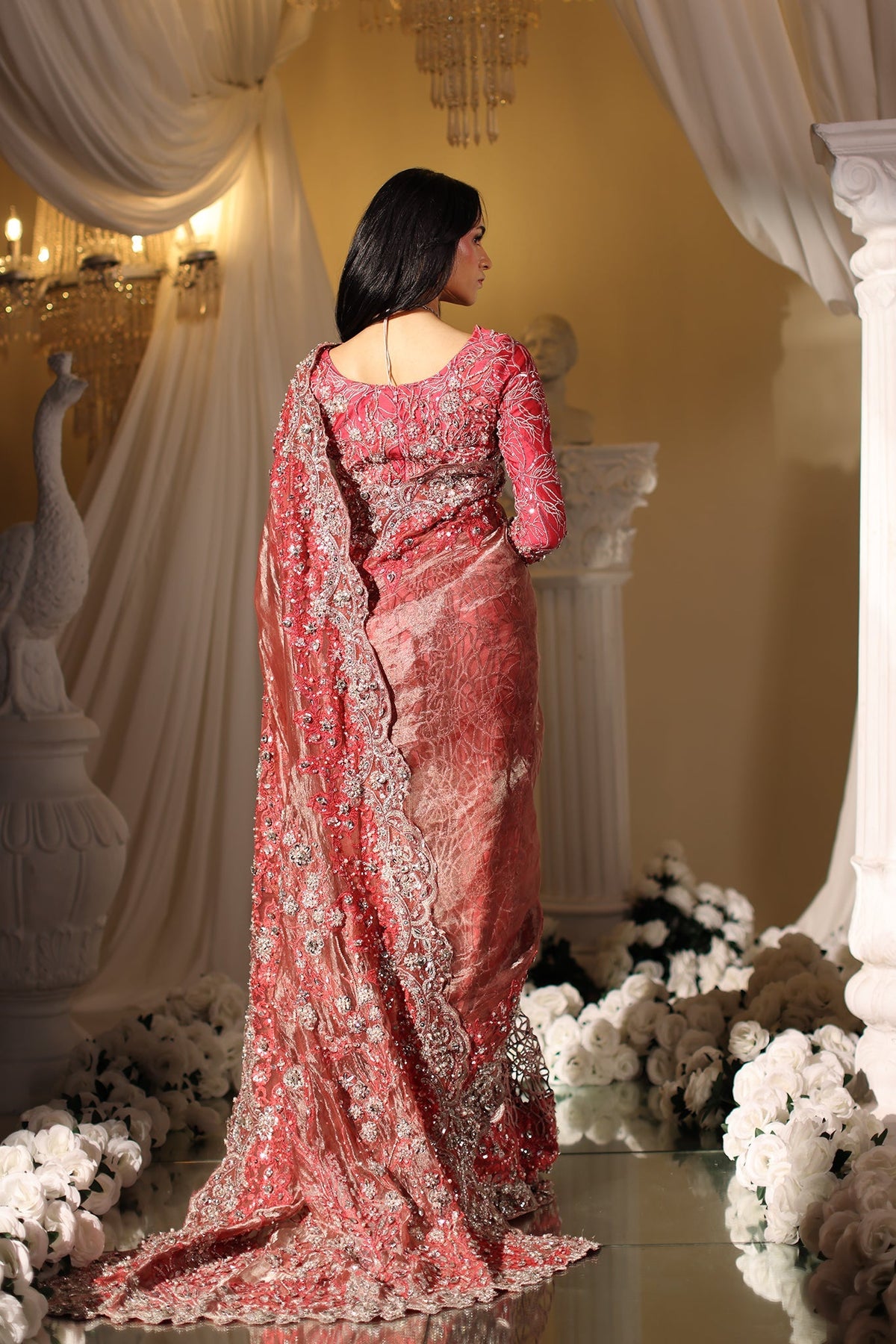 Musferah Saad | Casa Blance |Coral Majesty - Bridal Dress - available at Maria Faisal in UK and USA.