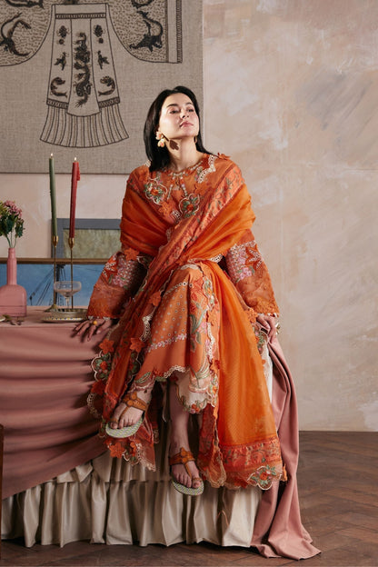 Maryam Hussain | Luxury Lawn 26 Vol 2 | Sharjeena - Luxury Dress - available at Maria Faisal in UK and USA.