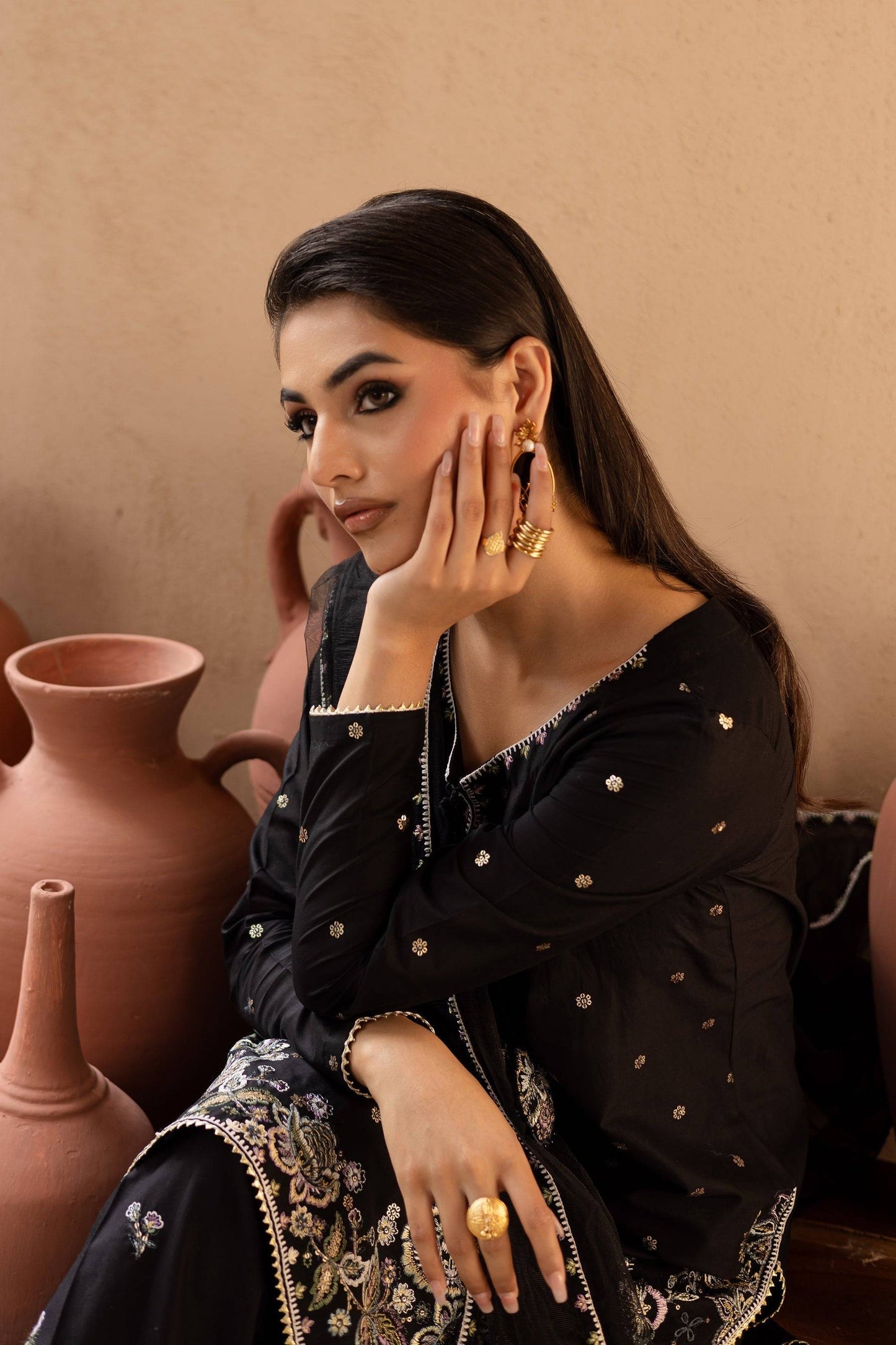 Batik | Nyra Embroidered Summer Solids | Varsha by Maria Faisal - Registered Vendor of : Batik - type : Ladies Clothes - 100% original wedding dresses