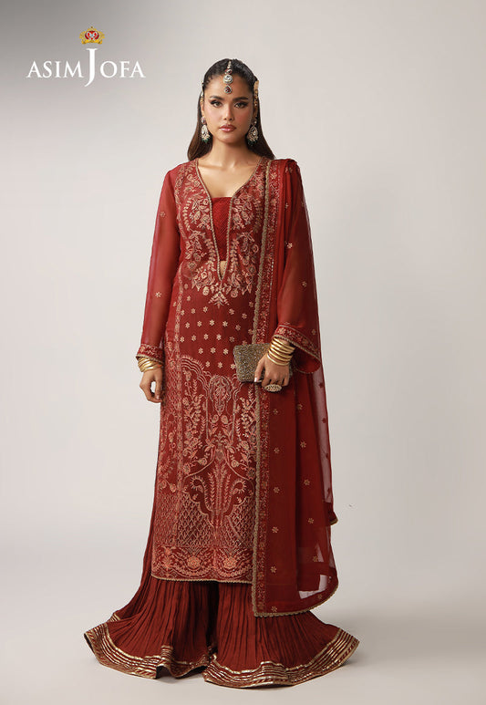 Asim Jofa | Layaan Festive Collection | AJULO-11 - Formal Dress - available at Maria Faisal in UK and USA.