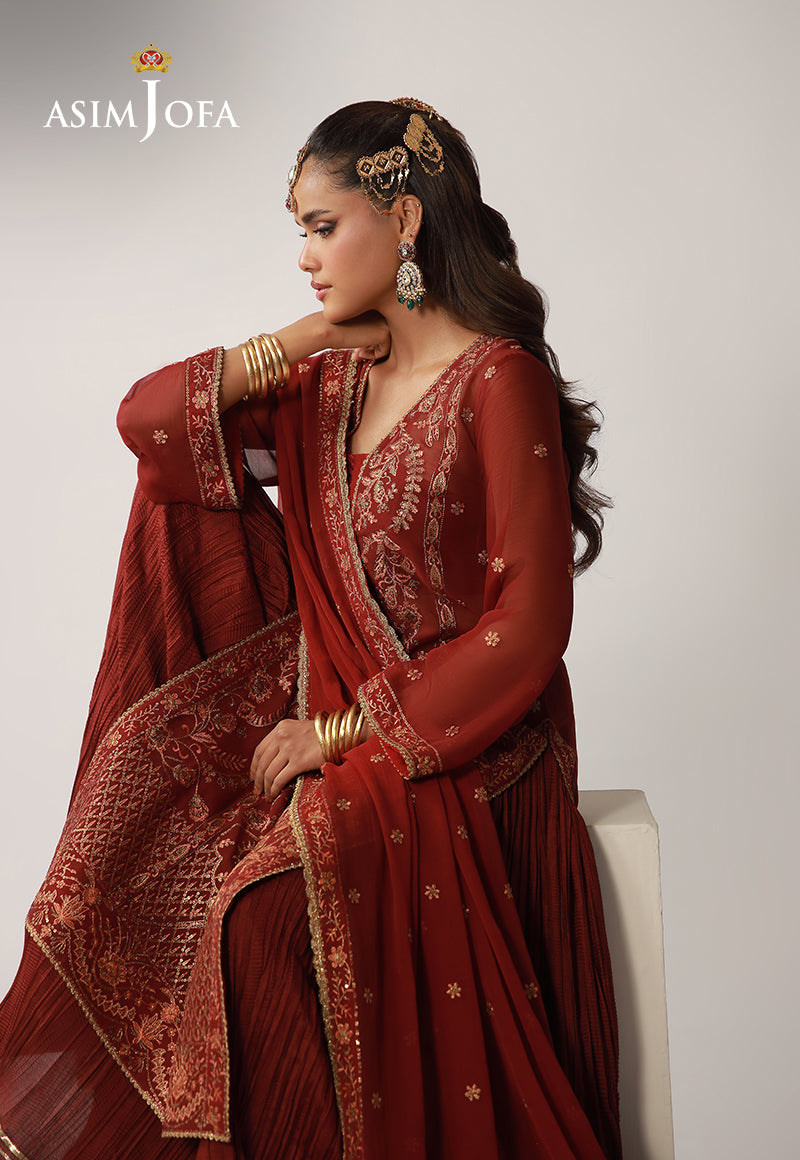 Asim Jofa | Layaan Festive Collection | AJULO-11 - Formal Dress - available at Maria Faisal in UK and USA.