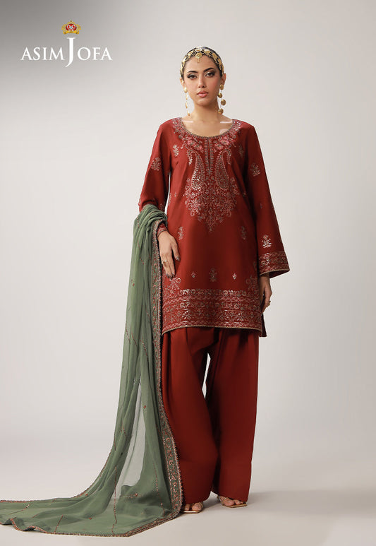 Asim Jofa | Layaan Festive Collection | AJULO-05 - Formal Dress - available at Maria Faisal in UK and USA.