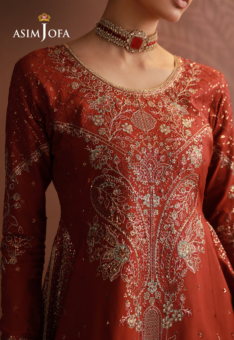 Asim Jofa | Zari Festive Collection | AJULD-02 - Formal Dress - available at Maria Faisal in UK and USA.
