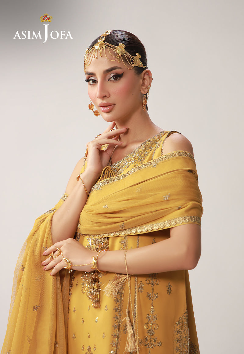 Asim Jofa | Layaan Festive Collection | AJULO-09 - Formal Dress - available at Maria Faisal in UK and USA.