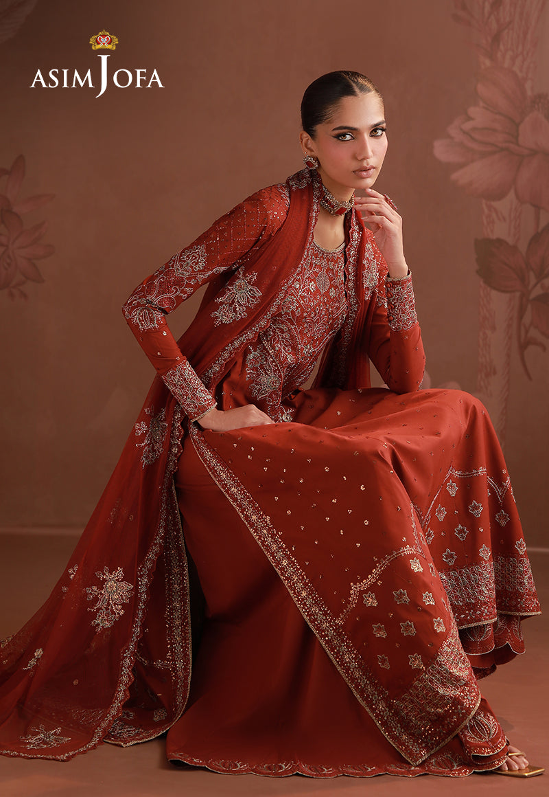 Asim Jofa | Zari Festive Collection | AJULD-02 - Formal Dress - available at Maria Faisal in UK and USA.