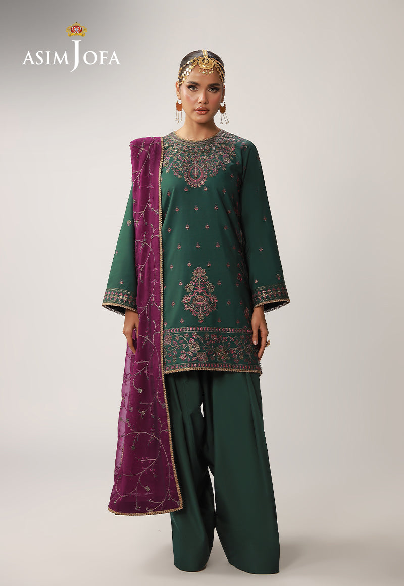 Asim Jofa | Layaan Festive Collection | AJULO-06 - Formal Dress - available at Maria Faisal in UK and USA.