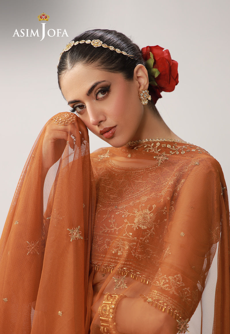 Asim Jofa | Layaan Festive Collection | AJULO-01 - Formal Dress - available at Maria Faisal in UK and USA.