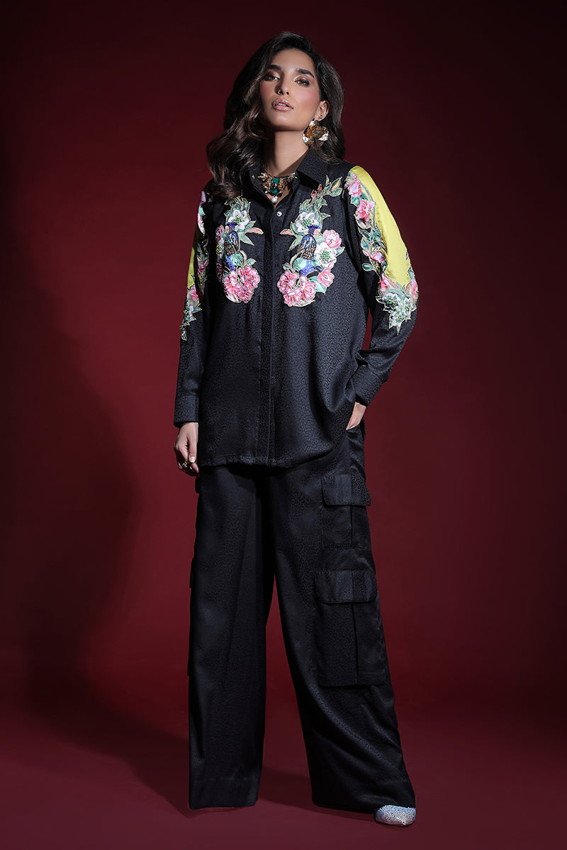 Wardha Saleem | Luxury Pret Fusion Wear | ONYX CORD-SET (2PC) - Ladies Clothes 