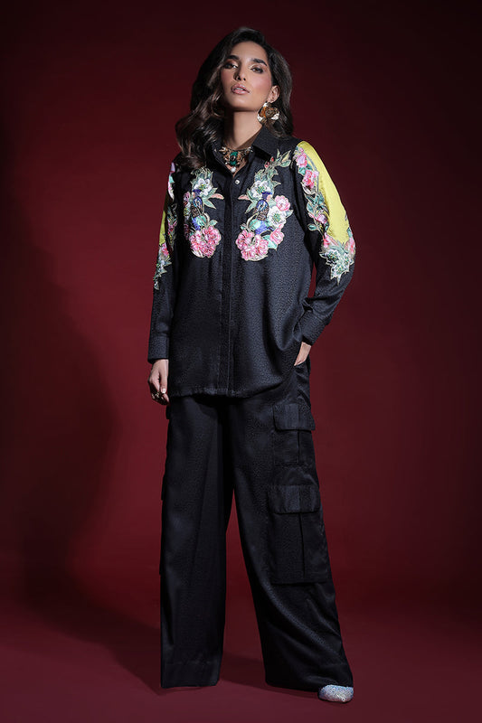 Wardha Saleem | Luxury Pret Fusion Wear | ONYX CORD-SET (2PC) - Ladies Clothes 
