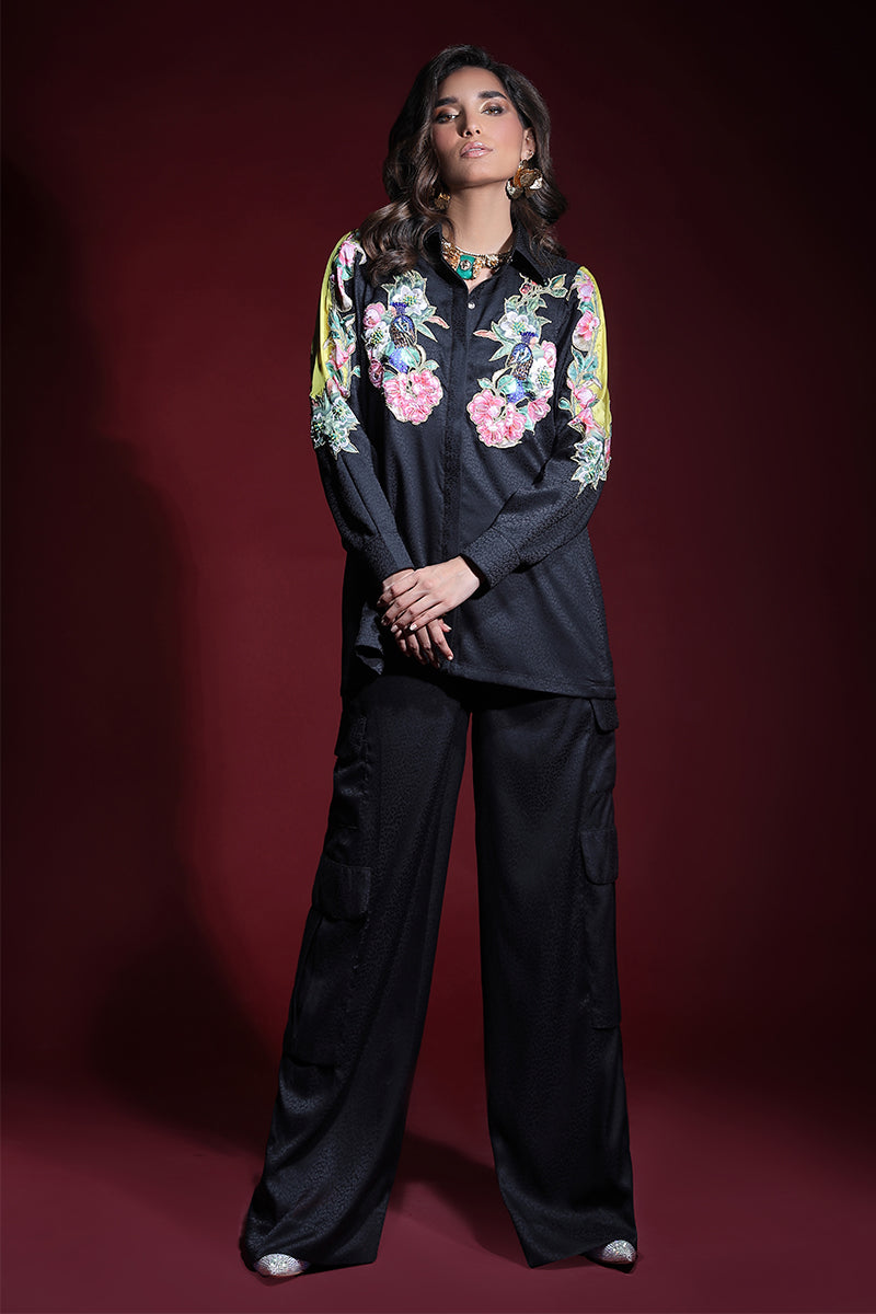 Wardha Saleem | Luxury Pret Fusion Wear | ONYX CORD-SET (2PC) - Ladies Clothes 