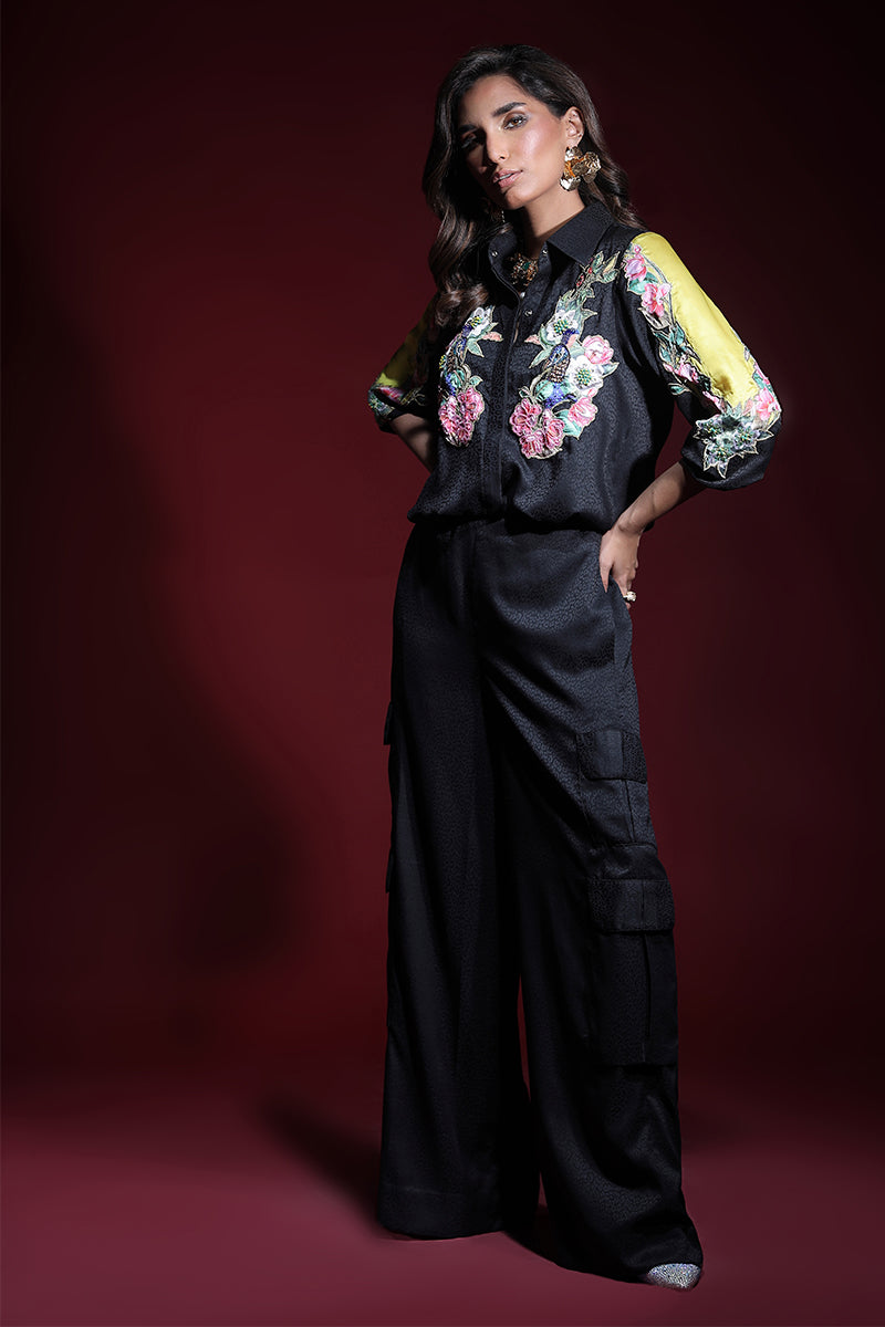 Wardha Saleem | Luxury Pret Fusion Wear | ONYX CORD-SET (2PC) - Ladies Clothes 