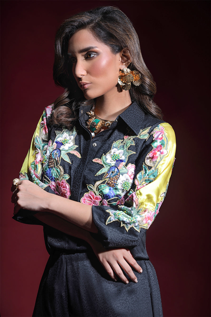 Wardha Saleem | Luxury Pret Fusion Wear | ONYX CORD-SET (2PC) - Ladies Clothes 