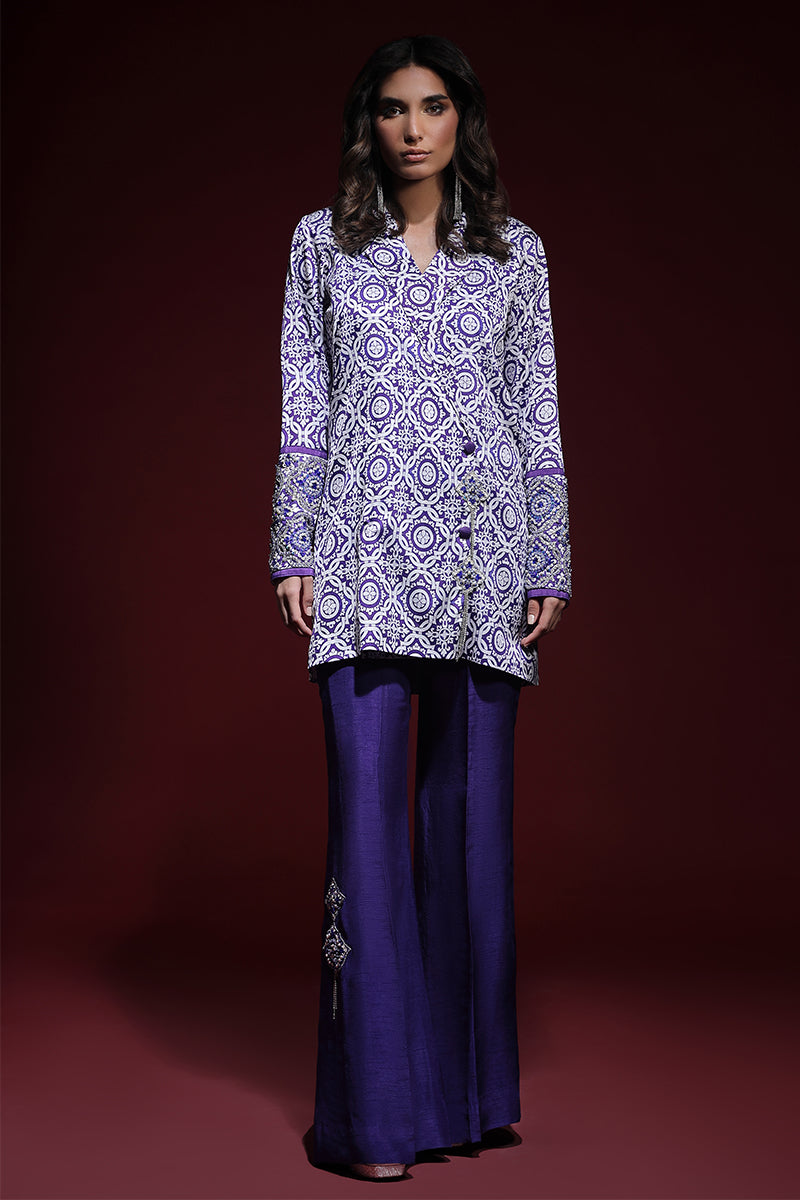 Wardha Saleem | Luxury Pret Fusion Wear | SAPHIR FORMAL CORD-SET (2PC) - Ladies Clothes 