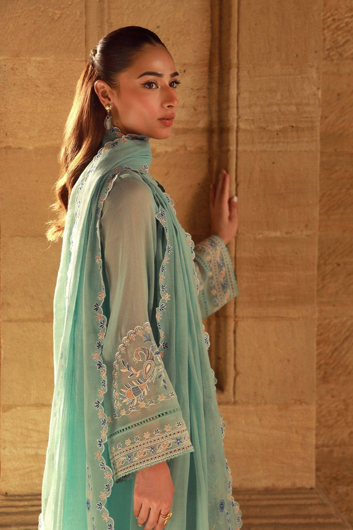 Sahar | Luxe Pret 25 | Persian Turquoise by Maria Faisal - Registered Vendor of : Sahar - type : Ladies Clothes - 100% original wedding dresses