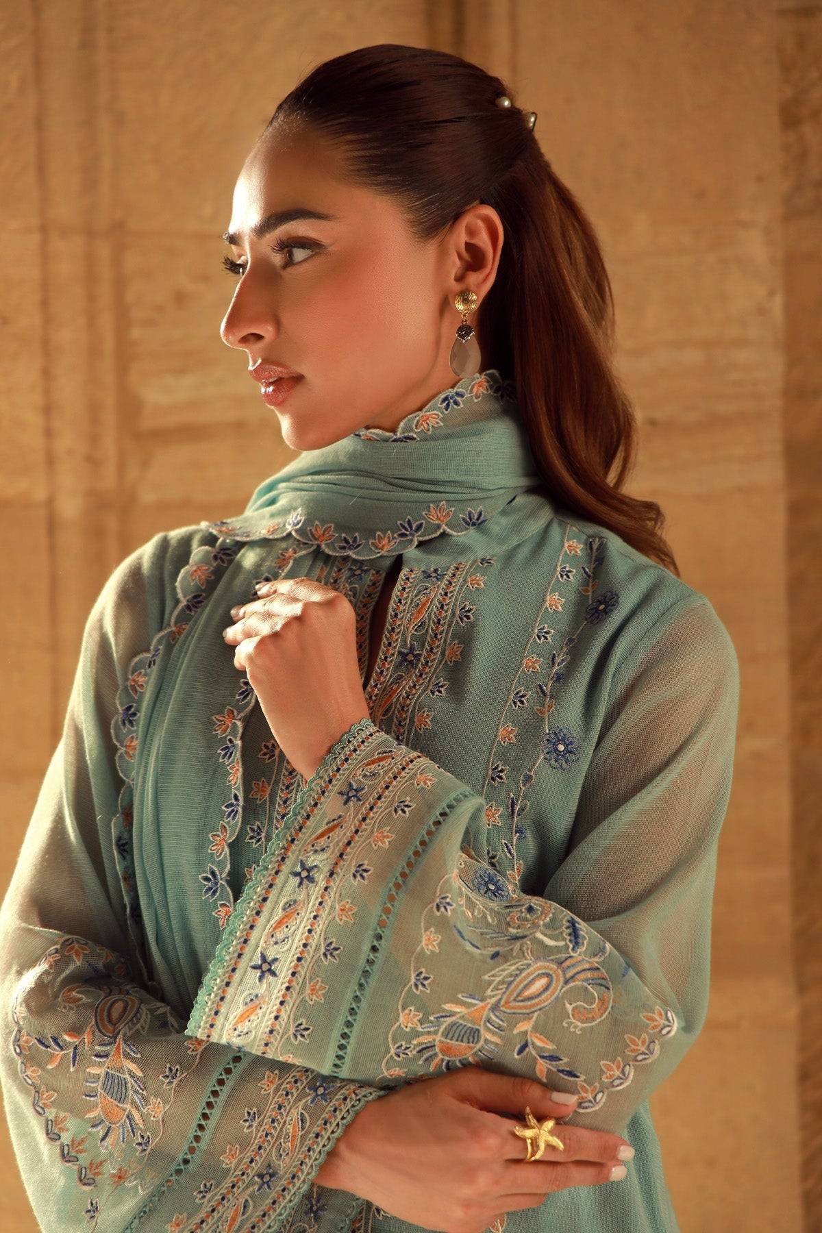 Sahar | Luxe Pret 25 | Persian Turquoise by Maria Faisal - Registered Vendor of : Sahar - type : Ladies Clothes - 100% original wedding dresses