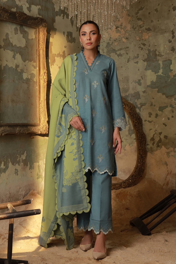 Sahar | Fall 25 | Aqua Meadow - Ladies Clothes - Maria Faisal