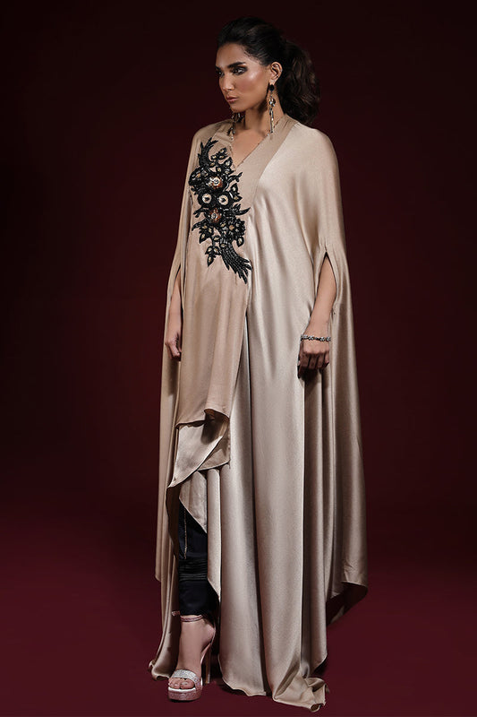 Wardha Saleem | Luxury Pret Fusion Wear | SAHARA DRAPE WITH PANTS (2PC) - Ladies Clothes 