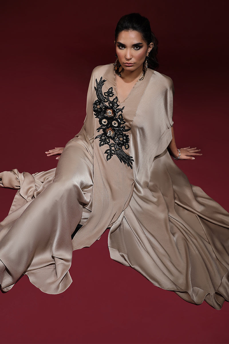 Wardha Saleem | Luxury Pret Fusion Wear | SAHARA DRAPE WITH PANTS (2PC) - Ladies Clothes 