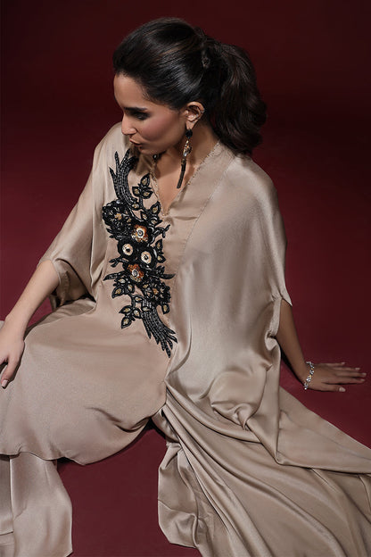 Wardha Saleem | Luxury Pret Fusion Wear | SAHARA DRAPE WITH PANTS (2PC) - Ladies Clothes 