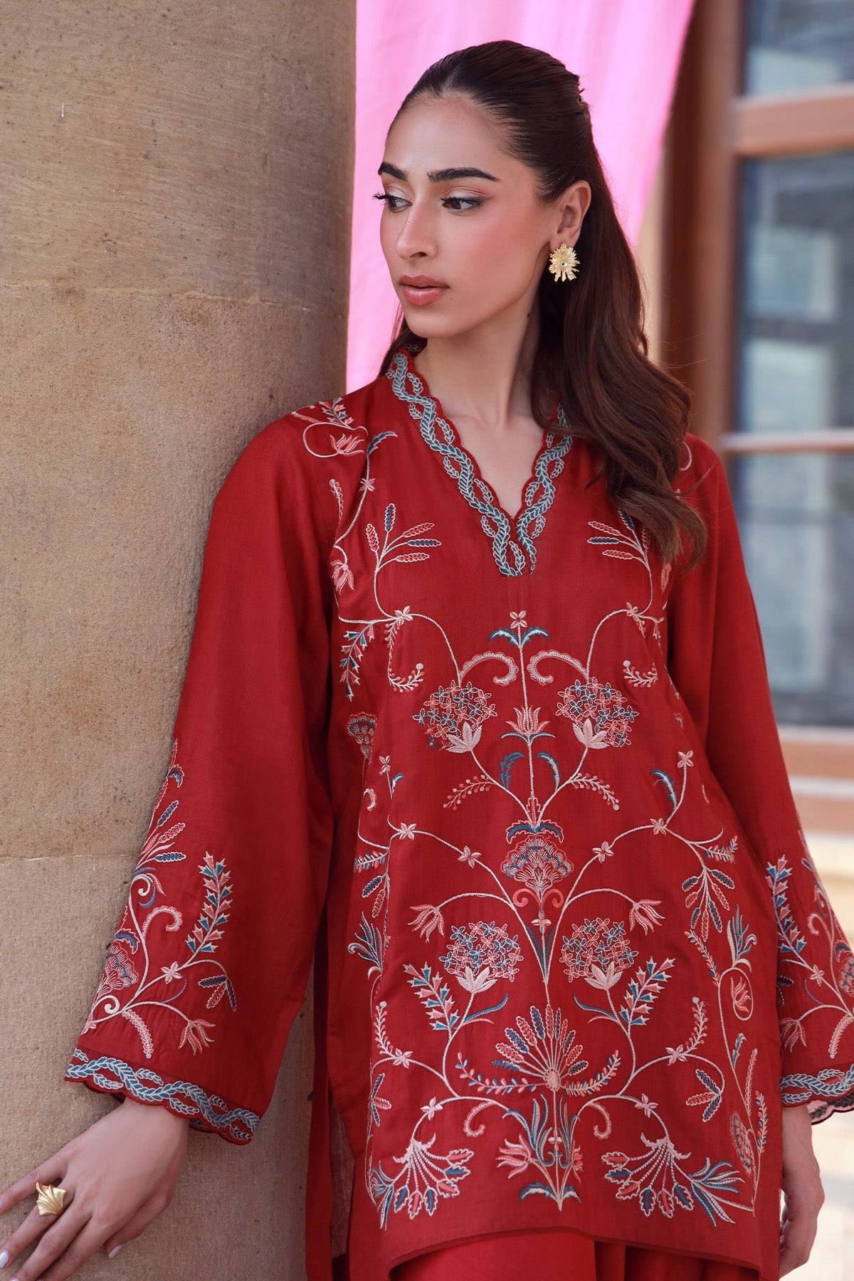 Sahar | Luxe Pret 25 | Crimson Garden by Maria Faisal - Registered Vendor of : Sahar - type : Ladies Clothes - 100% original wedding dresses