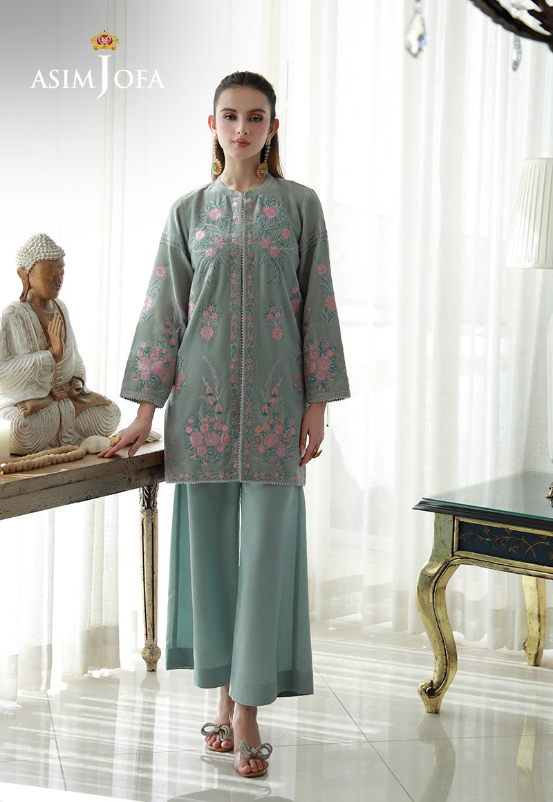 Asim Jofa | Velvet Edit | AJVG-07 - Designer Dress with Intricate embroidery and embellishments. Shop elegent wedding dress at Maria Faisal.