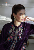 Asim Jofa | Velvet Edit | AJVG-10 - Designer Dress with Intricate embroidery and embellishments. Shop elegent wedding dress at Maria Faisal.