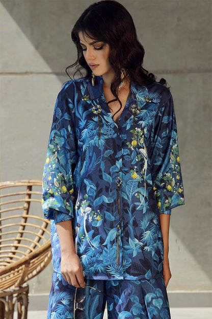 Wardha Saleem | Luxury Pret Fusion Wear | FLORA (2PC) - Ladies Clothes 