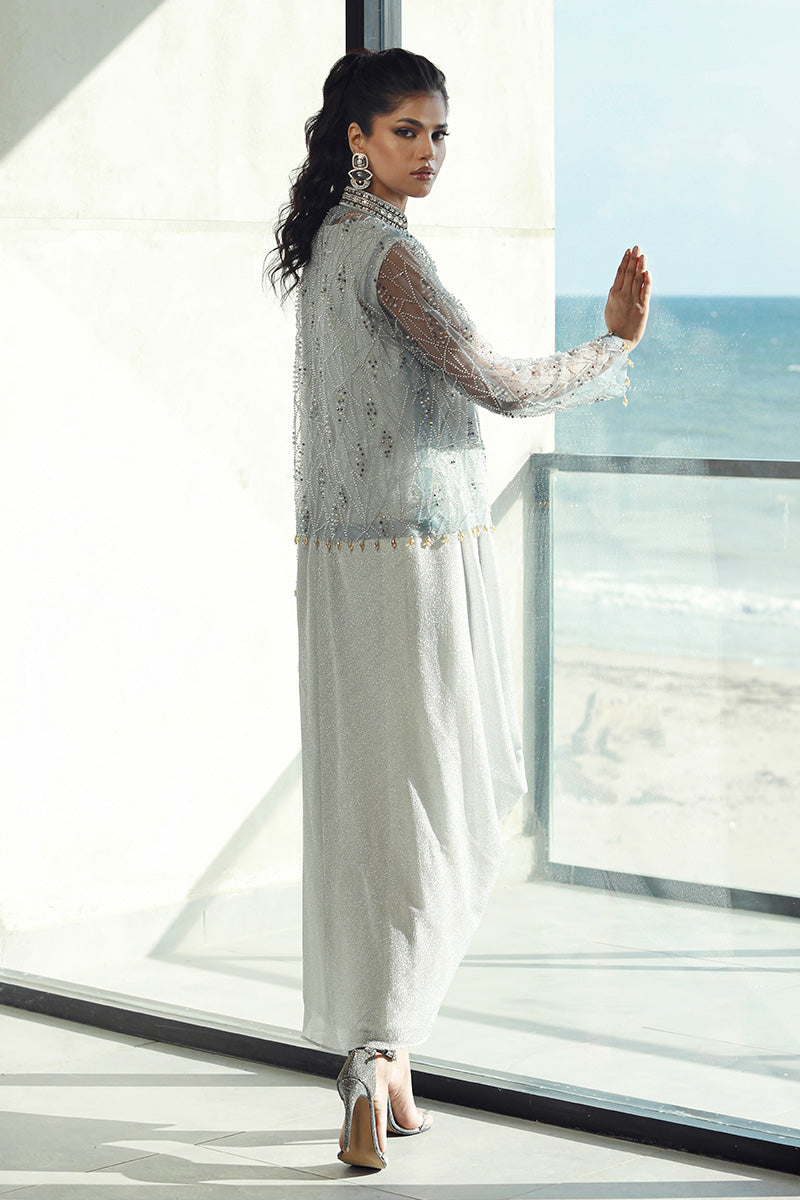 Wardha Saleem | Luxury Pret Fusion Wear | PEARL (2PC) - Ladies Clothes 
