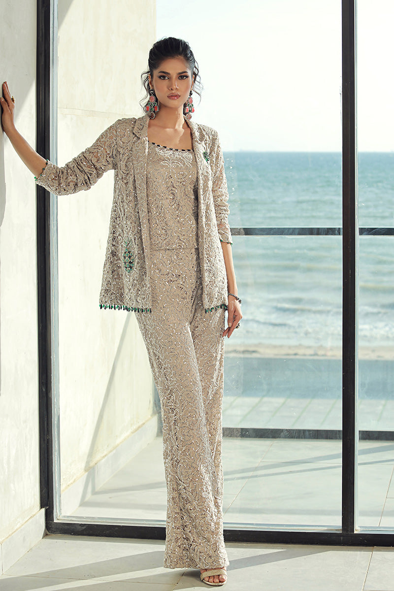 Wardha Saleem | Luxury Pret Fusion Wear | GIA (3PC) - Ladies Clothes 