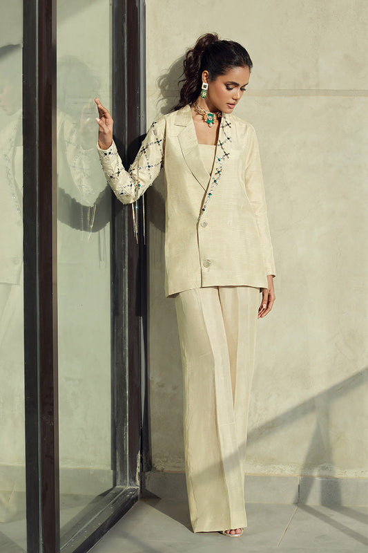 Wardha Saleem | Luxury Pret Fusion Wear | CLARA (2PC) - Ladies Clothes 