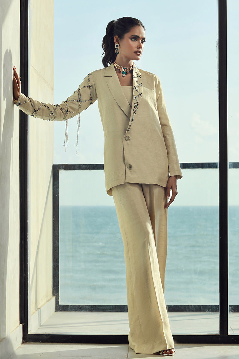 Wardha Saleem | Luxury Pret Fusion Wear | CLARA (2PC) - Ladies Clothes 