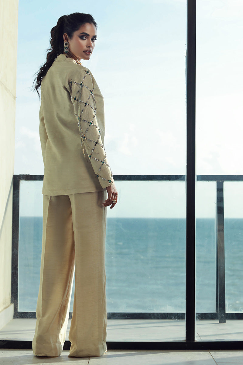 Wardha Saleem | Luxury Pret Fusion Wear | CLARA (2PC) - Ladies Clothes 