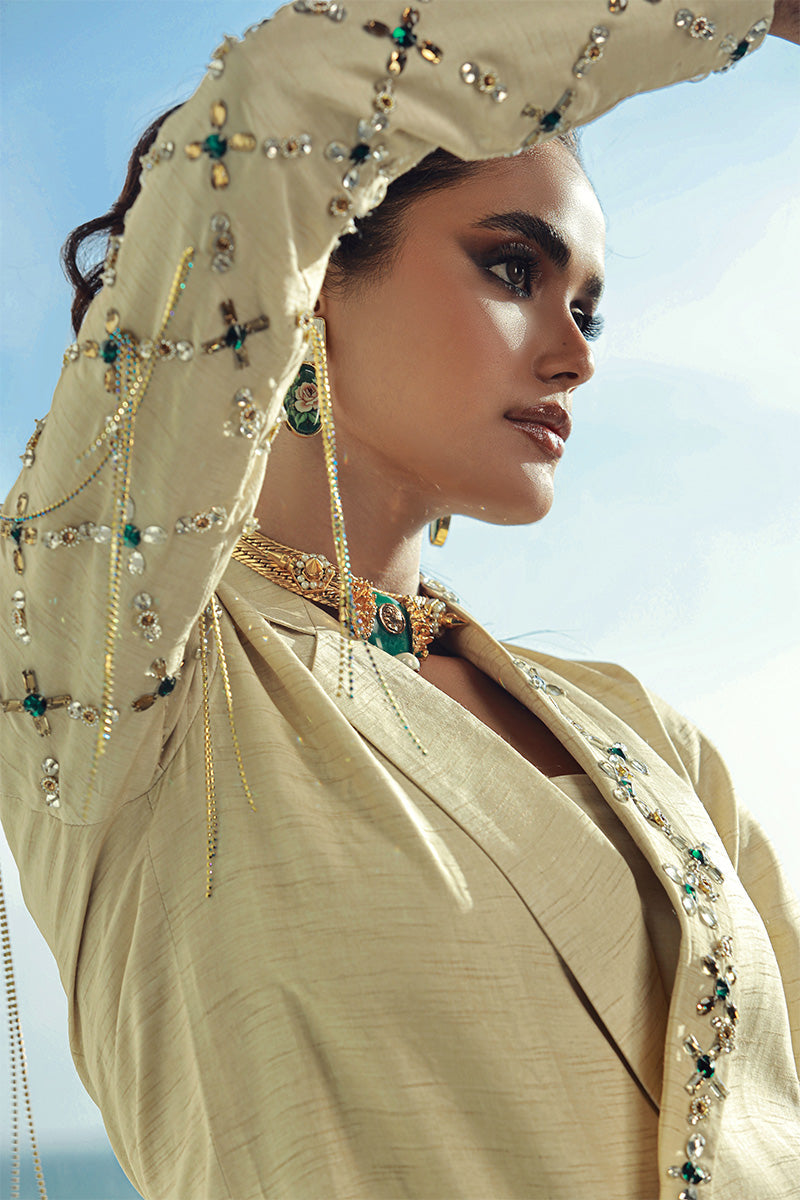 Wardha Saleem | Luxury Pret Fusion Wear | CLARA (2PC) - Ladies Clothes 