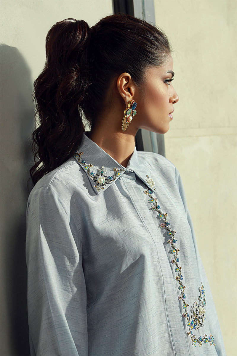 Wardha Saleem | Luxury Pret Fusion Wear | ELLA (2PC) - Ladies Clothes 