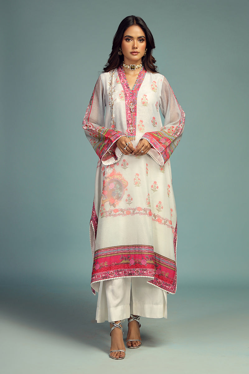 Wardha Saleem | Luxury Pret Traditional Wear | GUL BAHAAR SHIRT WITH DUPATTA (2 PC) - Ladies Clothes 